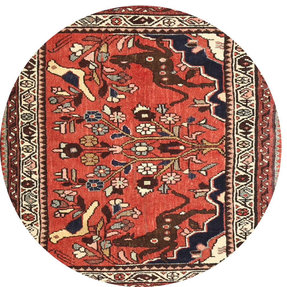 Ahgly Company Indoor Round Traditional Area Rugs, 4' Round