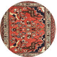 Ahgly Company Indoor Round Traditional Area Rugs, 4' Round