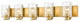 Zlite 492-5V-OBR 5-Light Vanity, Clear Seedy
