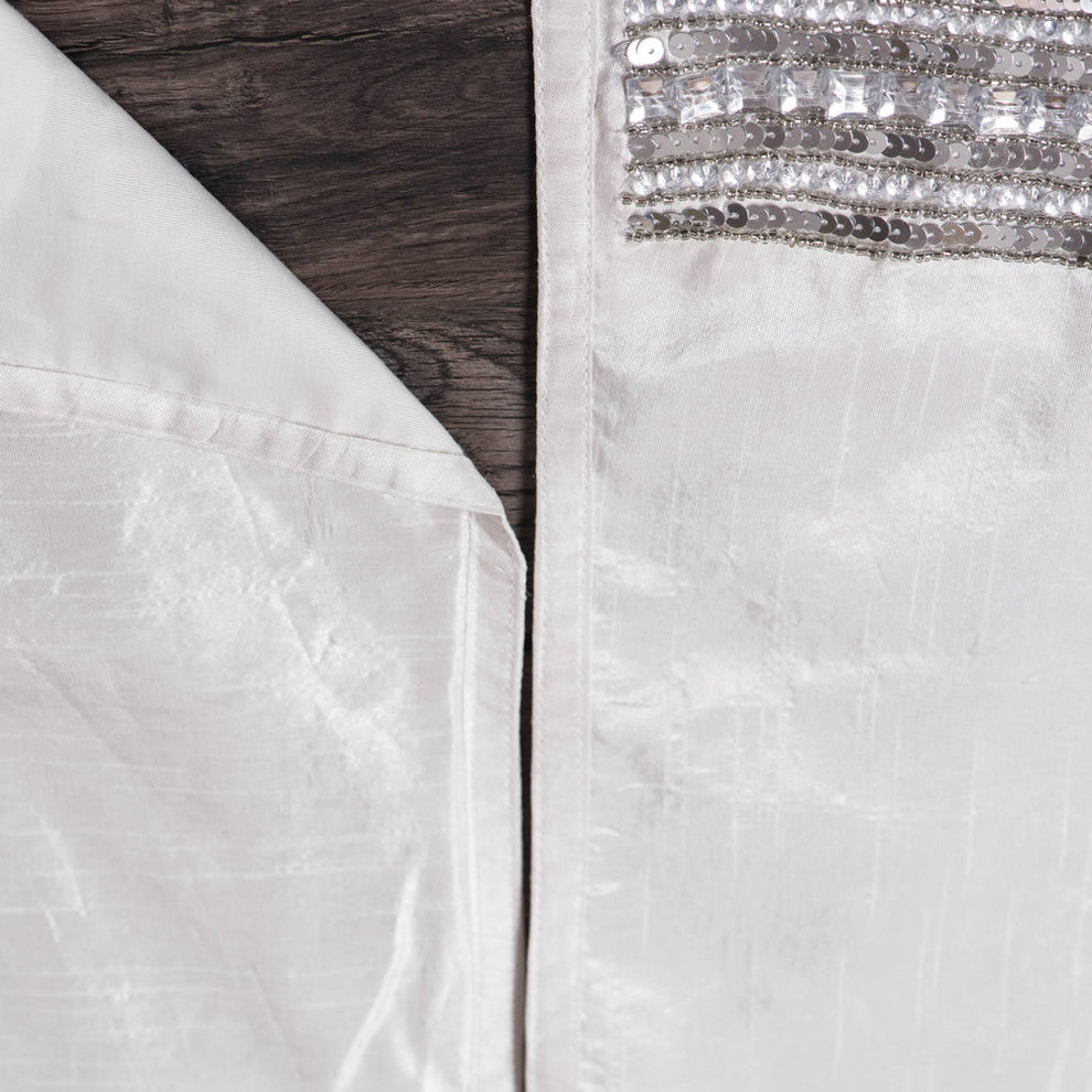 Vickerman 60" Banded Snowflake Tree Skirt, Qtx17011