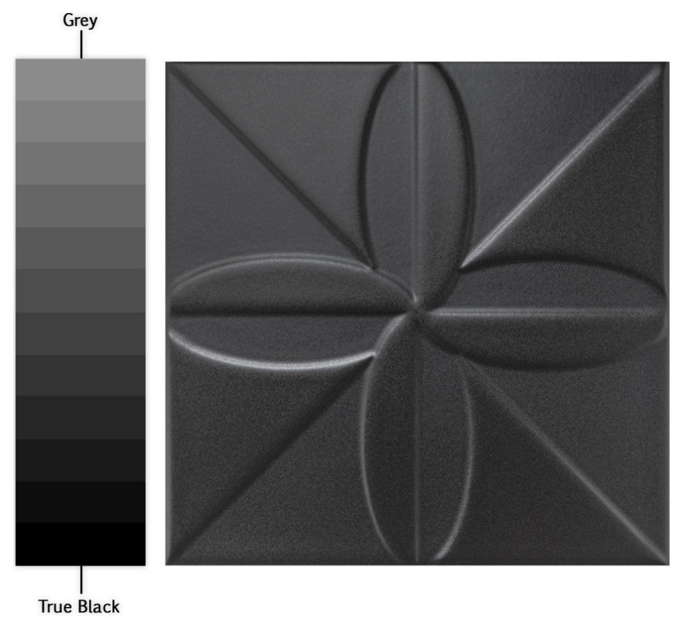 Triplex Fronteira Black Ceramic Wall Tile