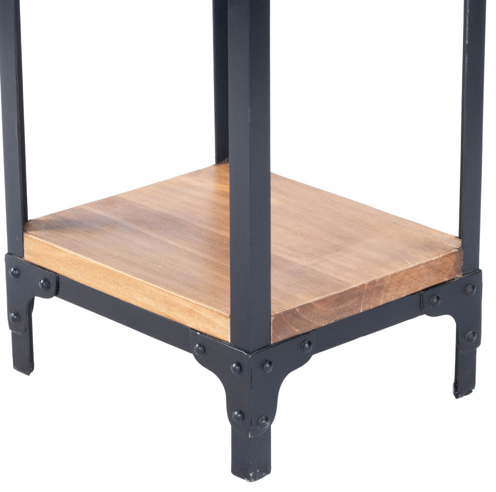 Butler Grimsley Iron and Wood Pedestal Stand