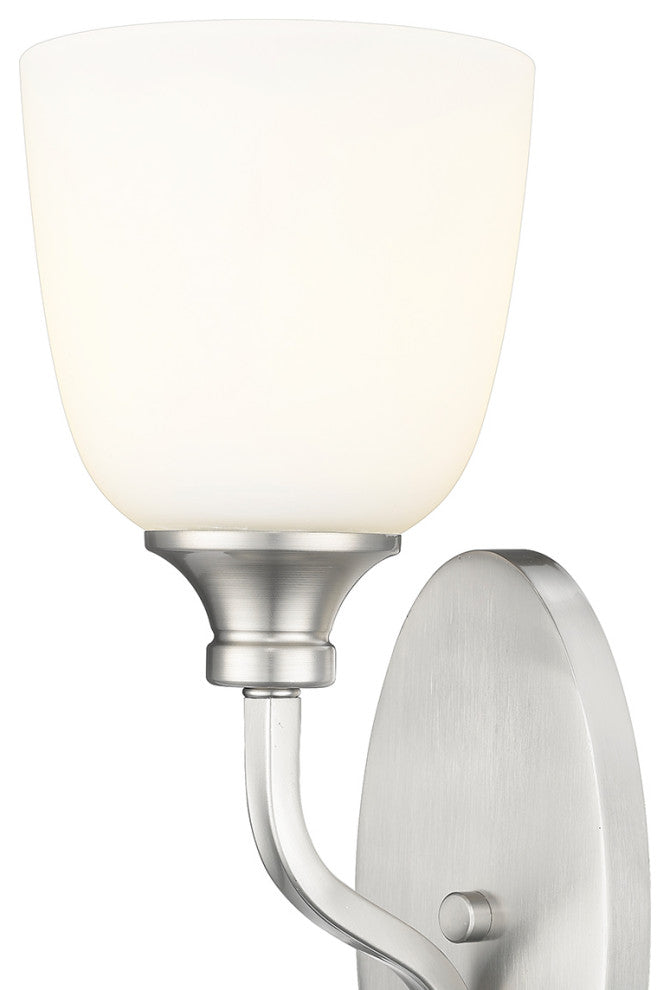 Alberta 1 Light 6" Brushed Nickel Sconce