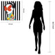 Beautiful Woman Printed Wall Art Unframed Free Floating Tempered Glass