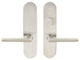 Frankfurt Lever, Tubular Passage, Privacy Bolt, Left Hand, Satin Stainless Steel