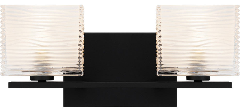 Westcap 2-Light Bath, Matte Black