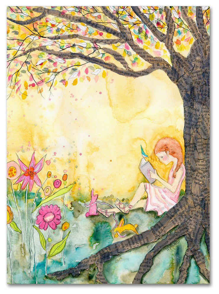 Wyanne 'Book Nook' Canvas Art, 32"x24"
