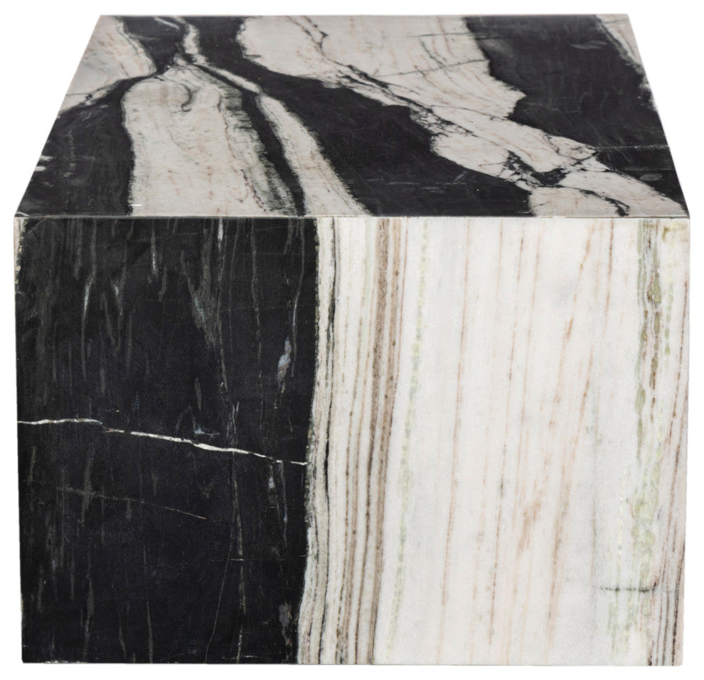 Canova Marble Coffee Table, Black and White, Coffee Table
