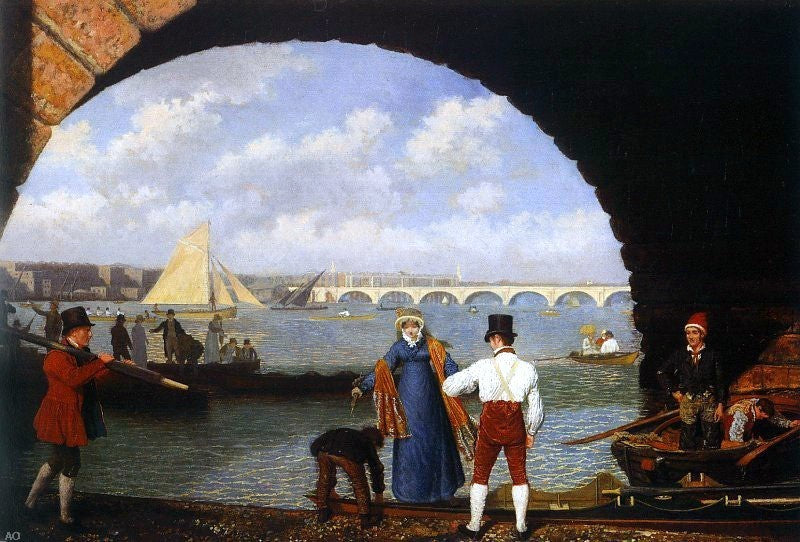 Jacques-Laurent Agasse Landing at Westminster Bridge Gallery Wrapped Canvas