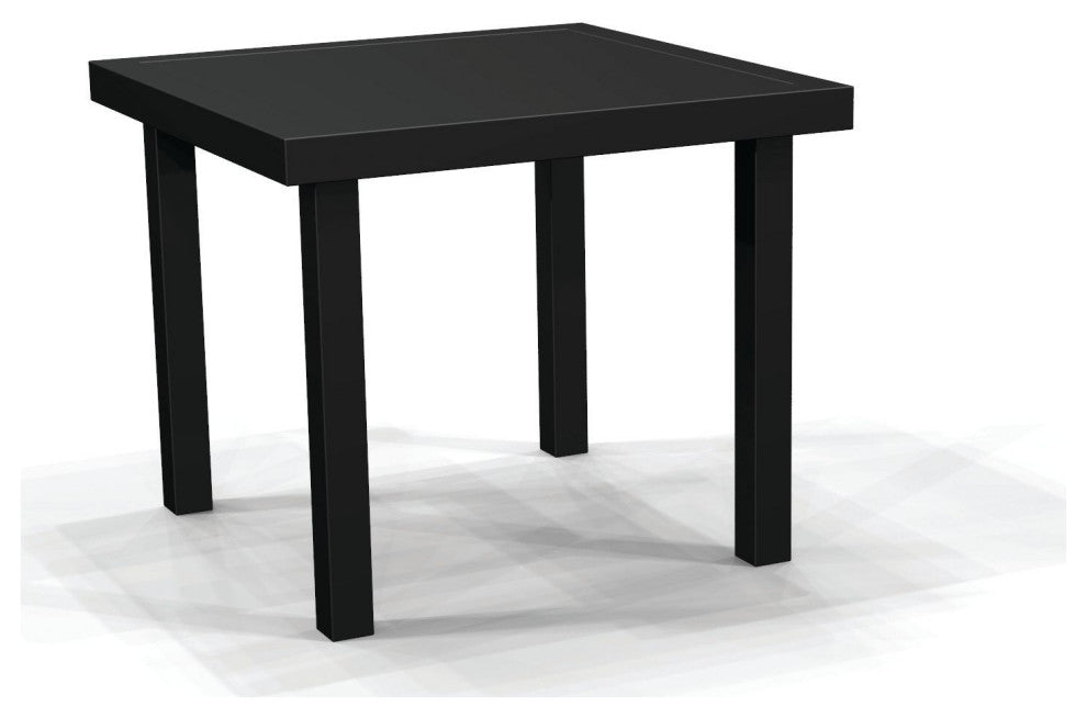 Solid Top 24" Square Side Table, Antique Bisque
