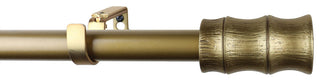 1" Diameter Bamboo Curtain Rod, 48"-84", Renaissance Gold
