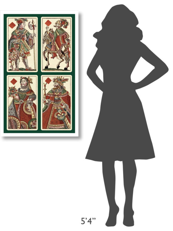 "Diamonds (Bauern Hochzeit Deck)" Print by Andreas Benedictus GÃŒÂ¦bl, 24"x38"