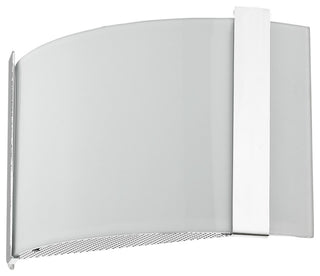 Polished Chrome Wall Sconce with Frosted Glass Shade