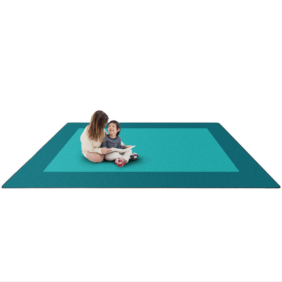 All Around 5'4" x 7'8" area rug in color Teal