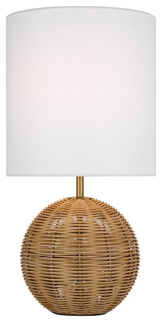 Mari 1-Light Table Lamp, Burnished Brass