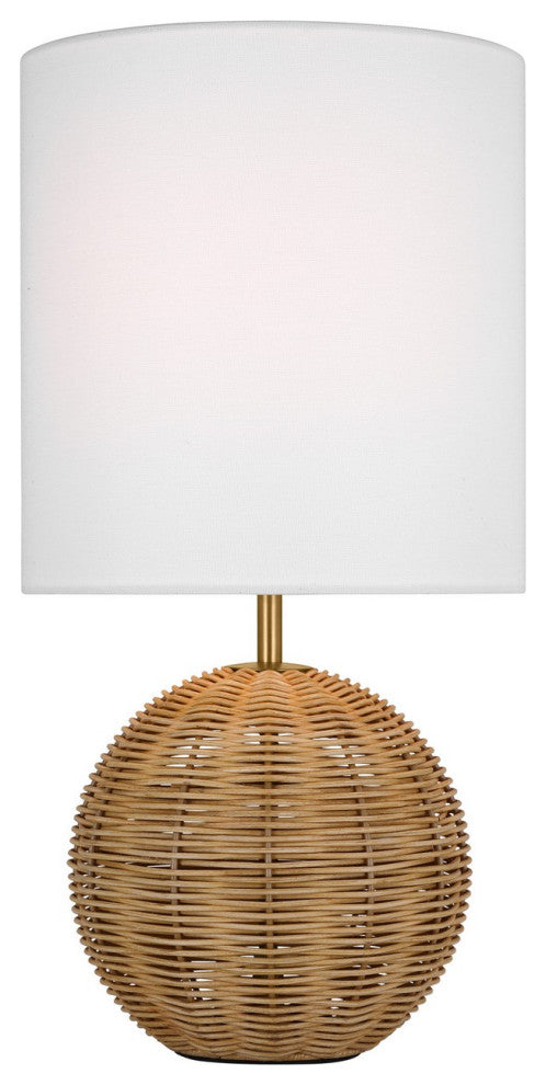Mari 1-Light Table Lamp, Burnished Brass