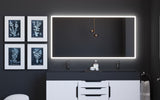Smart Lisa Dimmable LED Bathroom Mirror With Voice Control, 60"x30"
