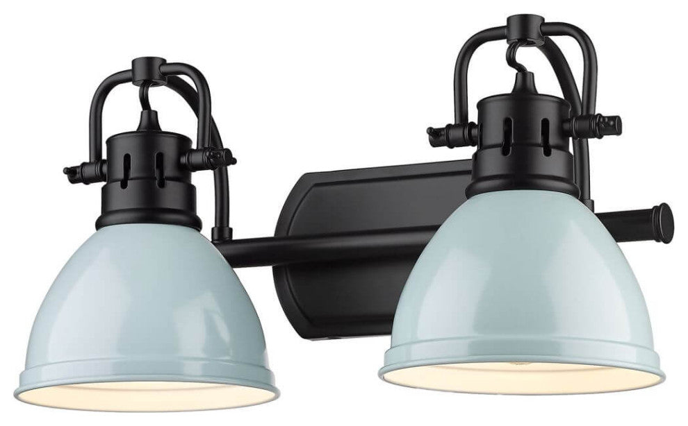 Krauss 2-Light 17" Simple Dome Bath Light