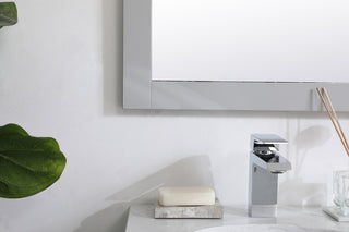 18" Contemporary Grey-Light Vanity Mirror