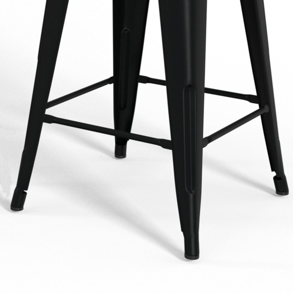 Rayne 24 inch Metal / Wood Counter Height Stool (Set of 4)