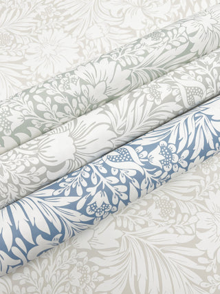 Wedgewood Blue Modern Acanthus Peel & Stick Wallpaper