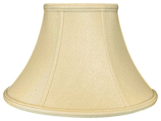 Royal Designs Shallow Bell Basic Lamp Shade, Antique Gold, 8.5x16x10.25