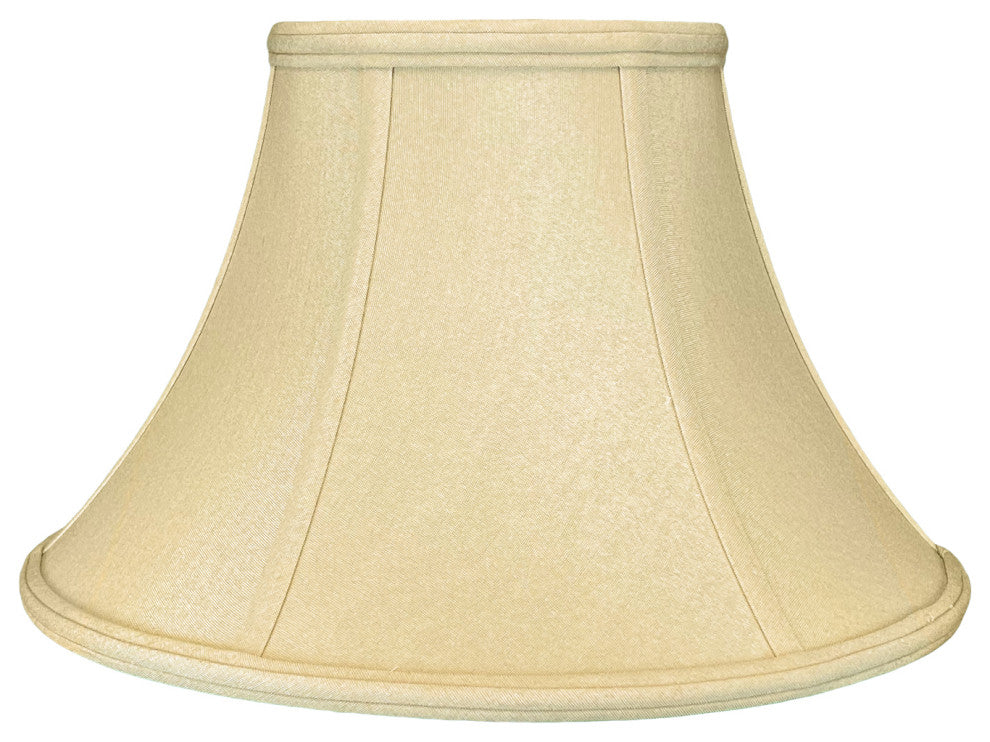 Royal Designs Shallow Bell Basic Lamp Shade, Antique Gold, 8.5x16x10.25