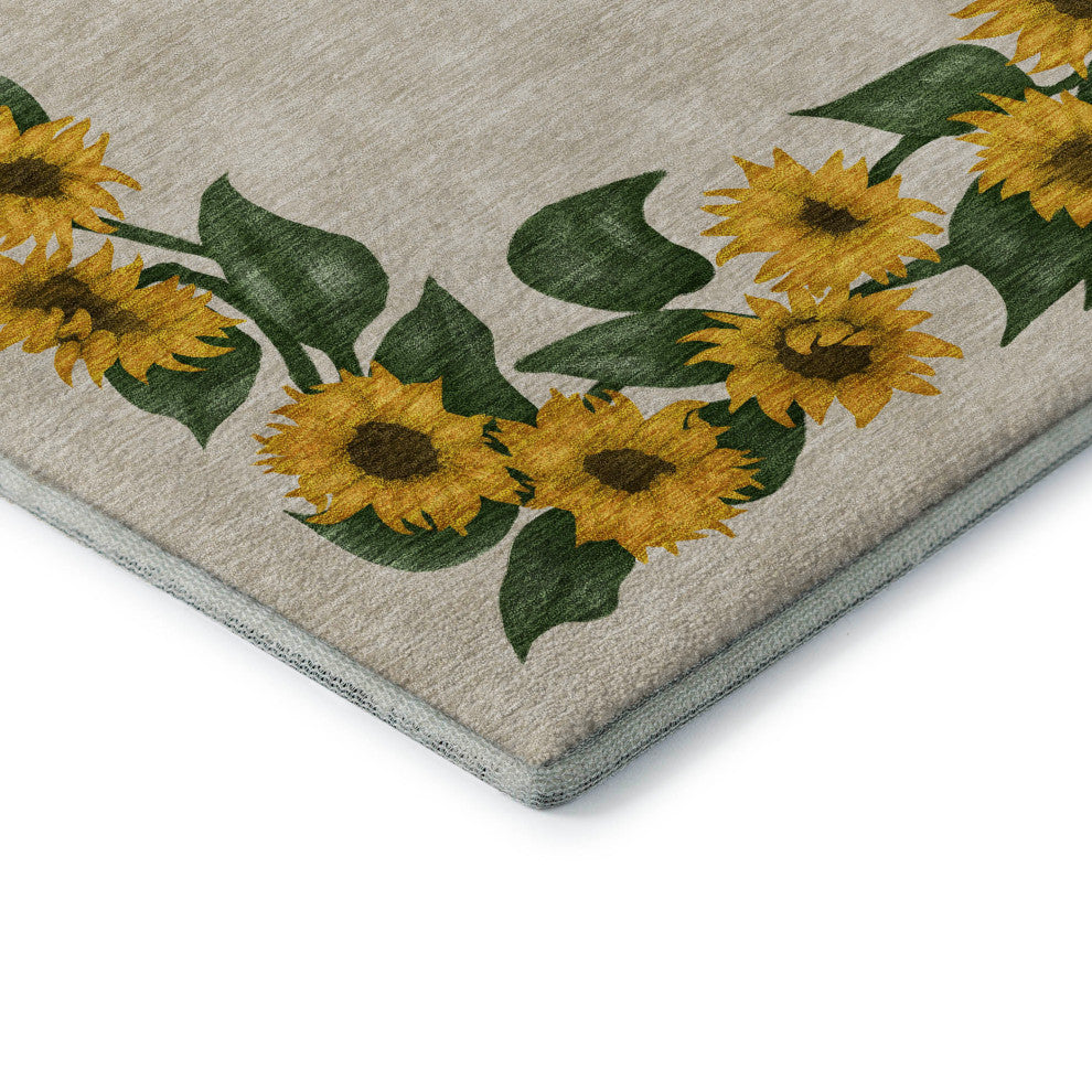 Addison Premium Washable Mayfield AMF172 beige 5' x 7'6" Rug