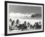 "Surfing Safari" Framed Painting Print, 36"x24"