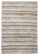Kubu Striped Area Rug, Ivory, 5'x7'6" Rectangle