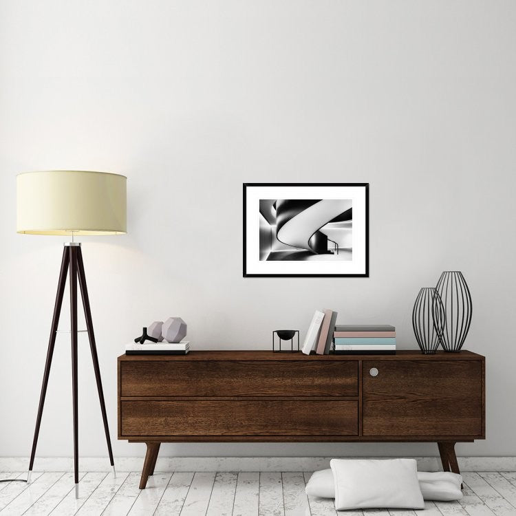 "Staircase" Framed Digital Print by Darren Kelland, 30x22"