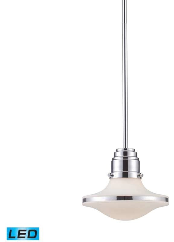 ELK Lighting Retrospective 1-Light LED Pendant, Polished Chrome