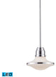 ELK Lighting Retrospective 1-Light LED Pendant, Polished Chrome