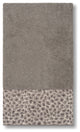 Linum Home Textiles Turkish Cotton Spots Embellished Bath Towel, Dark Gray