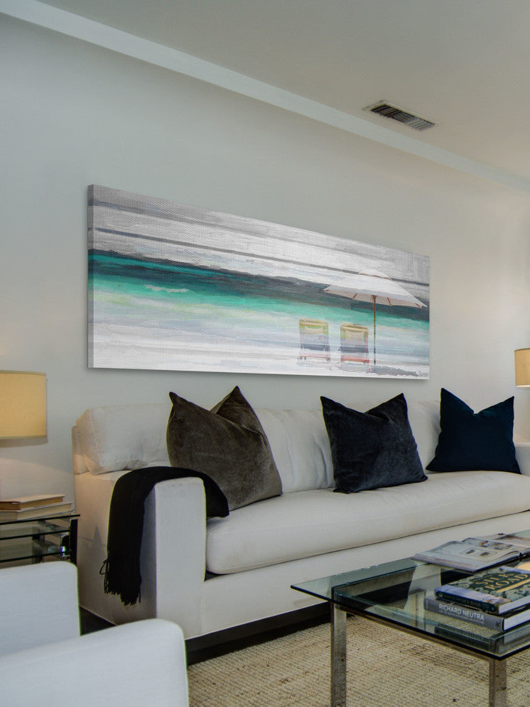"By the Beach" Fine Art Canvas Print, 30"x10"