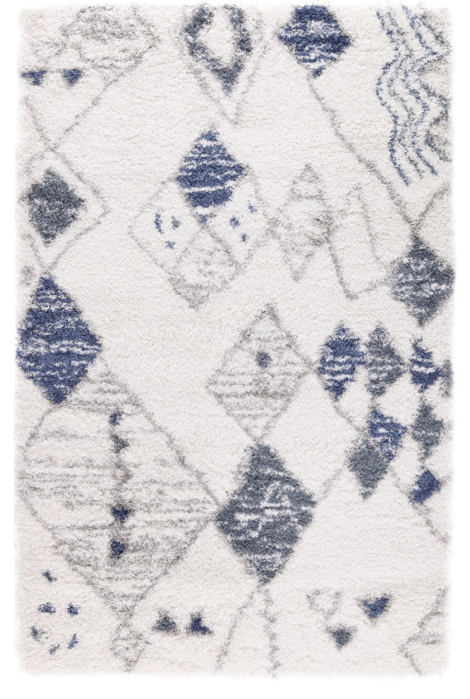 Noori Rug Shag Nolan Ivory/Blue Rug