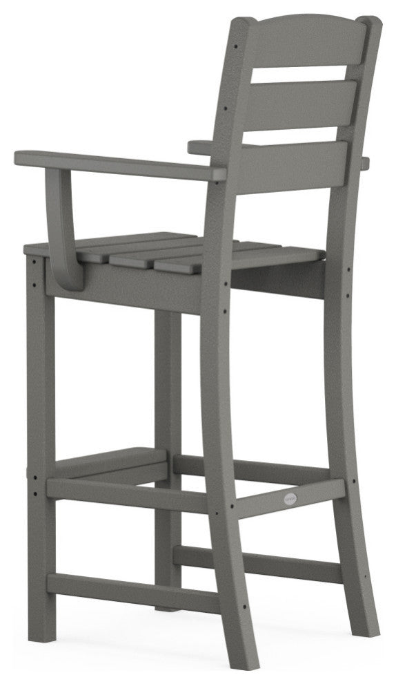 POLYWOOD Lakeside Bar Arm Chair, White