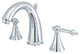 Kingston Brass Templeton Widespread Bathroom Faucet With Brass Pop-Up, Polished