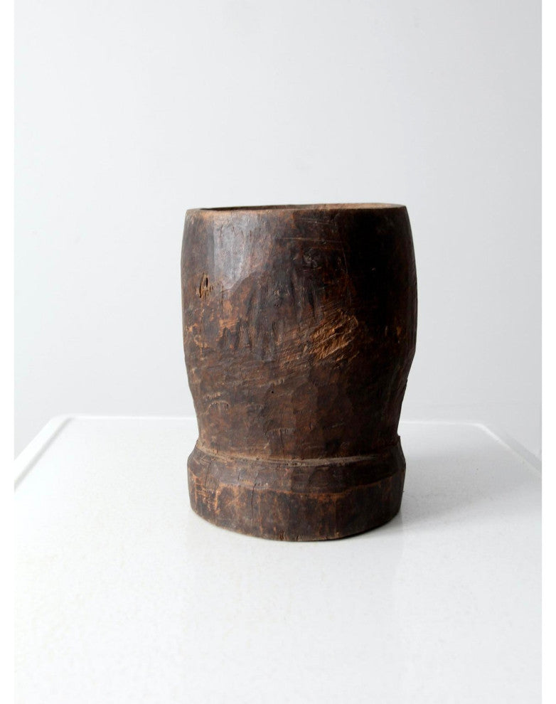 Consigned. Antique Wooden Mortar