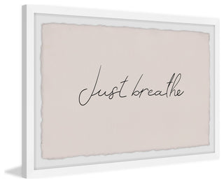 "Just Breathe II" Framed Painting Print, 45x30