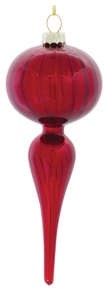Glass Finial Drop Ornament, 12-Piece Set