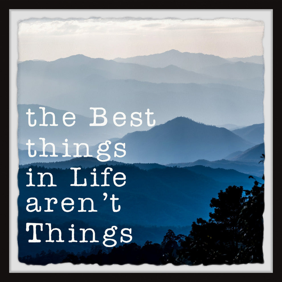 "Best Things in Life" Framed Painting Print, 24x24