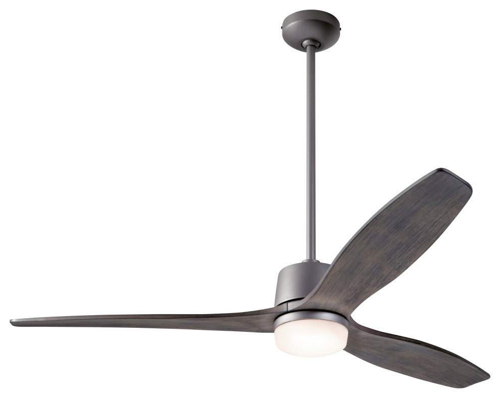 Arbor Fan, Graphite, 54" Graywash Blades With LED, Wall Control