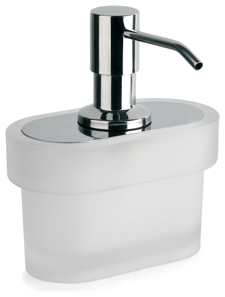 Secret Bath, Frosted Glass Table Soap Dispenser, Bilbao Collection