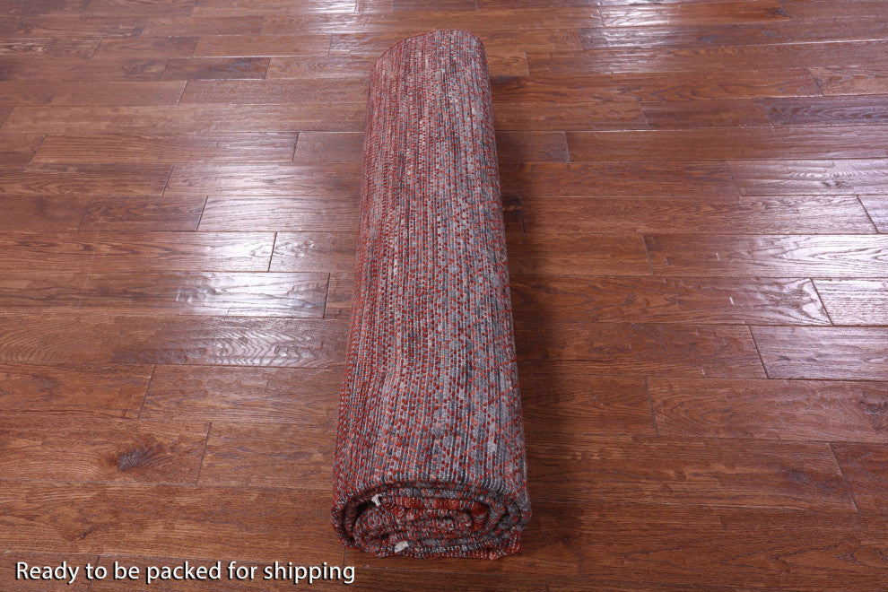 8' 1" X 10' 7" Handmade Savannah Grass Wool Rug - Q13233