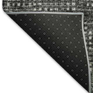 Premium Machine Washable Mayfield AMF33 Black 10' x 14' Rug