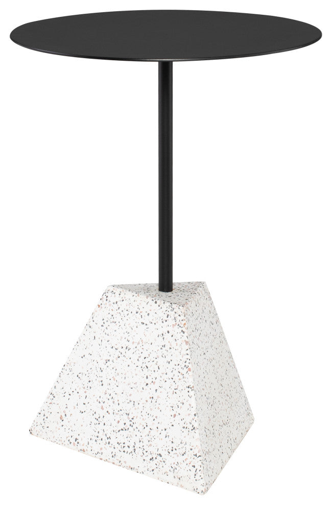 Alma Black Metal Side Table, HGMV207