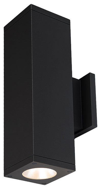 Cube Architectural 5" LED Wall-Light Straight 30 Deg Beam 3000K 90 CRI, Black