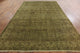 8'x12' Herati Design Floral Green Overdyed Hand Knotted Wool Area Rug H9086