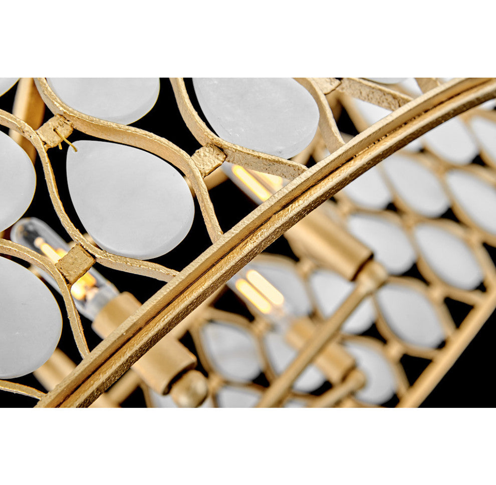 Fredrick Ramond Estie Medium Chandelier, Piastra Gold